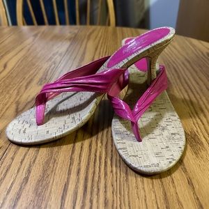 Vanity heeled thong sandals